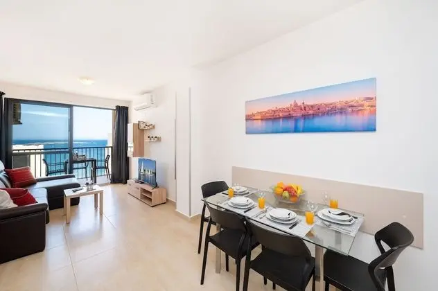 Standard Apart Daire, 1 Yatak Odası, Kısmi Deniz Manzarası