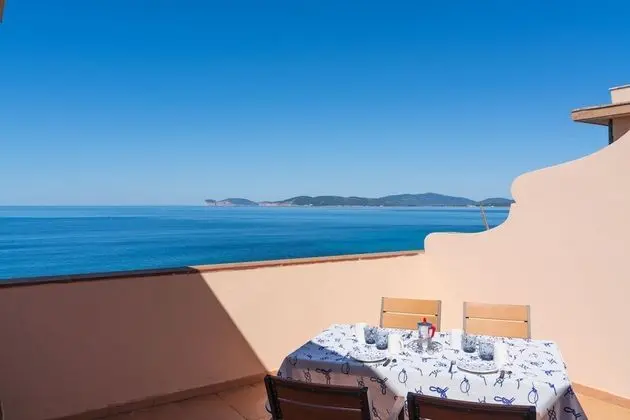 Apart Daire, Özel Banyo, Deniz Manzaralı (Sea front terrace )