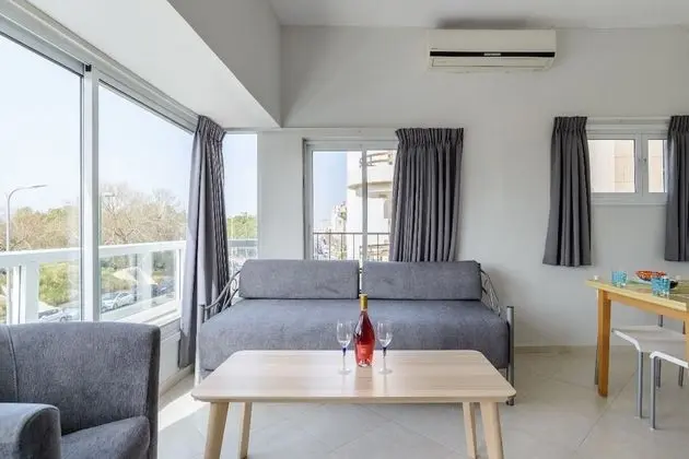 Apart Daire, 1 Yatak Odası, Deniz Manzaralı (Ha-Yarkon St 210 Flat 2)