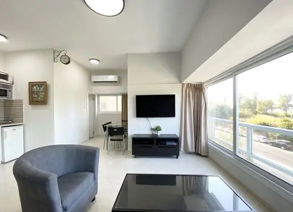 Apart Daire, 1 Yatak Odası, Deniz Manzaralı (Ha-Yarkon St 210 Flat 3)