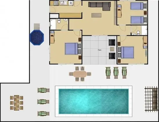 Exclusive Villa, 3 Yatak Odası, Kişiye Özel Havuzlu, Plaj Manzaralı