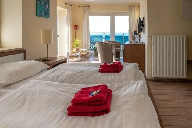 Tek Büyük Yataklı Oda, Balkon, Plaj Manzaralı (Nr. 1)