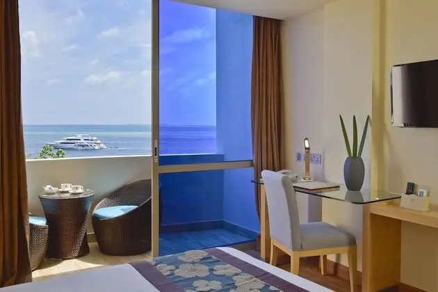 Superior Tek Büyük veya İki Ayrı Yataklı Oda, 1 Yatak Odası, Deniz Manzaralı