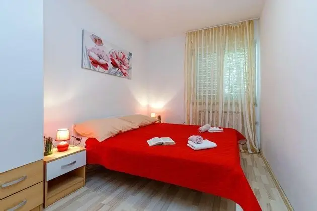 Family Apart Daire, Birden Çok Yatak, 2 Banyolu, Bahçeli (Seaview Apartment Tina Krk island)