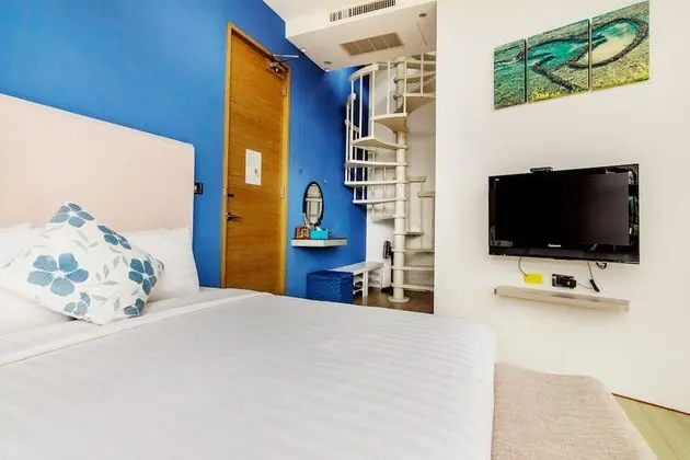 Çatı Katı (Loft), 2 Büyük (Queen) Boy Yatak, Balkon, Plaj Manzaralı