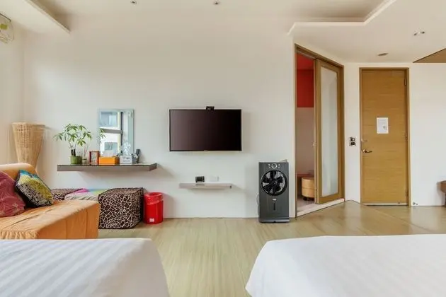 Deluxe Dört Kişilik Oda, 2 Büyük (Queen) Boy Yatak, Balkon, Plaj Manzaralı