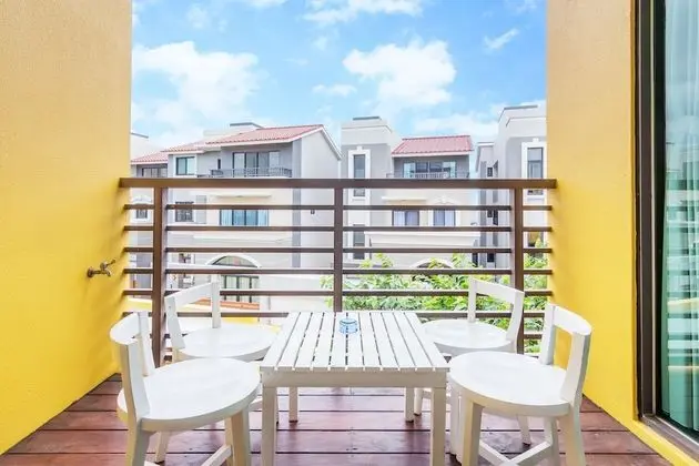 Deluxe Dört Kişilik Oda, 2 Büyük (Queen) Boy Yatak, Balkon, Plaj Manzaralı