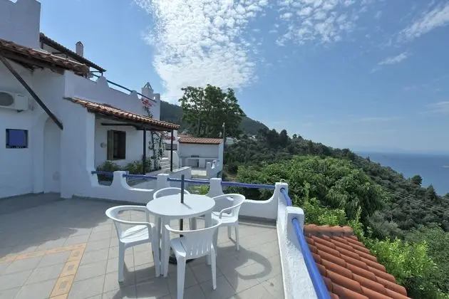 Panoramic Ev, 1 Yatak Odası, Küçük Mutfak, Deniz Manzaralı (Jasmine)