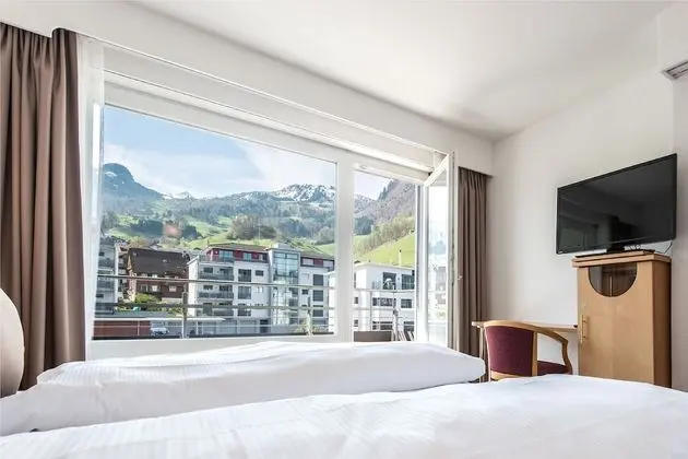 Panoramic İki Ayrı Yataklı Oda, Balkon, Dağ Manzaralı