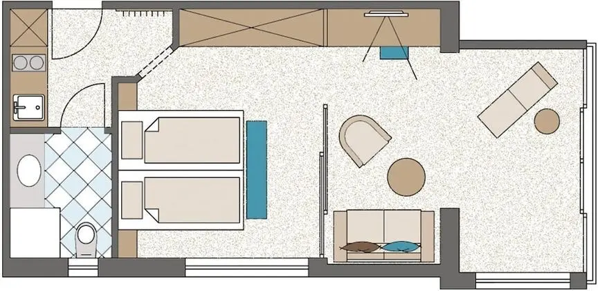 Comfort Stüdyo, Küçük Mutfak, Dağ Manzaralı (Schlossalm)