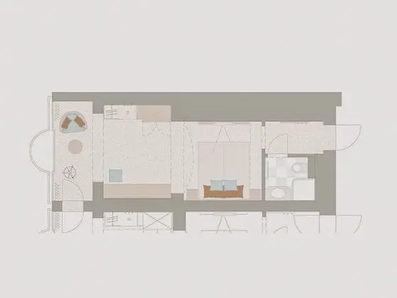 Premium Tek Büyük Yataklı Oda, Balkon, Dağ Manzaralı