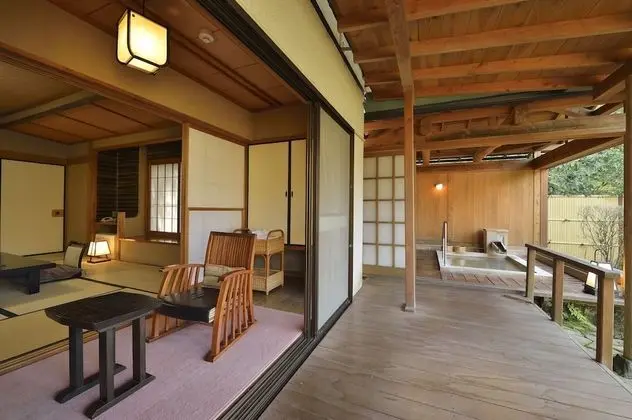 Japanese Style House with Open Air Bath Annex Building, Meals at Room