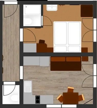 Apart Daire, 1 Yatak Odası, Dağ Manzaralı