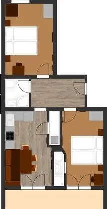Apart Daire, 2 Yatak Odası, Dağ Manzaralı