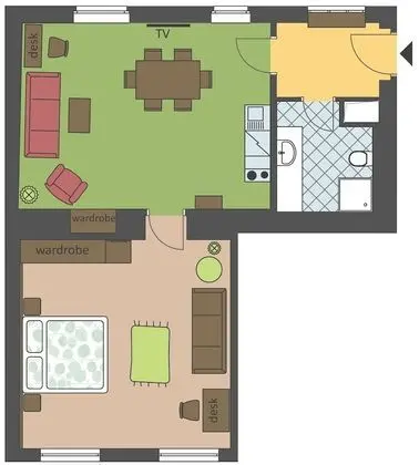 Superior Apart Daire, 1 Yatak Odası