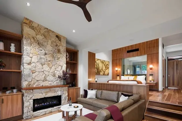 Luxury Oda, 1 En Büyük (King) Boy Yatak, Şömine, Vadi Manzaralı