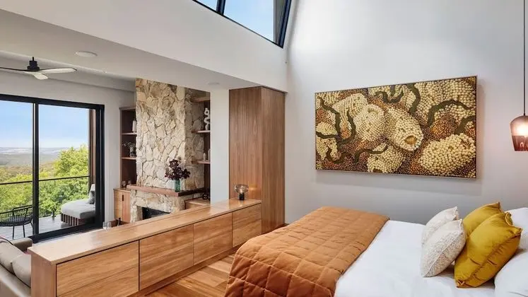 Luxury Oda, 1 En Büyük (King) Boy Yatak, Şömine, Vadi Manzaralı