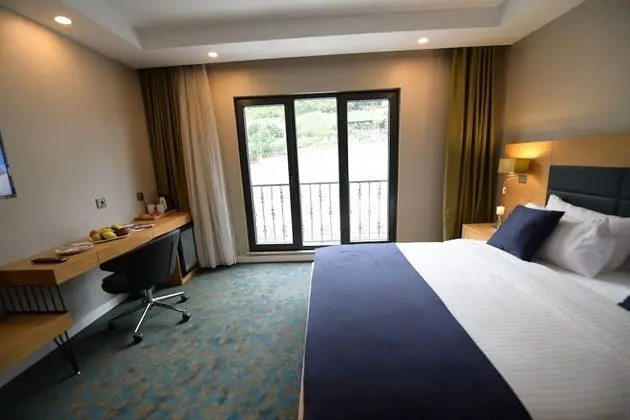 Deluxe Tek Büyük Yataklı Oda, Balkon, Dağ Manzaralı