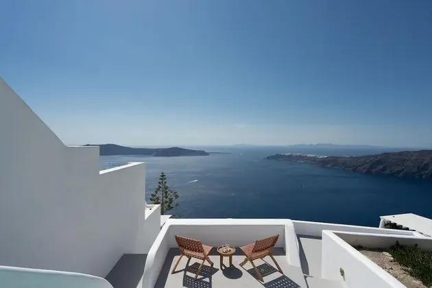 Deluxe Villa, 3 Yatak Odası, Sıcak Su Havuzu, Deniz Manzaralı
