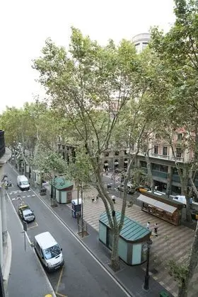 Deluxe double or twin room Ramblas view with balcony
