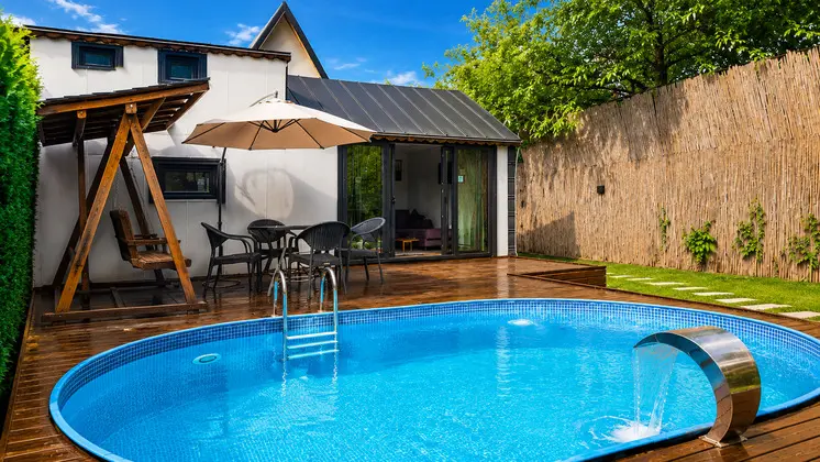 Bungalow, Havuz Manzaralı, Özel Havuzlu ve Bahçeli