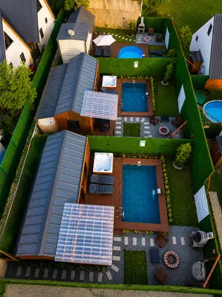 Bungalow, Havuz Manzaralı, Özel Havuzlu ve Bahçeli