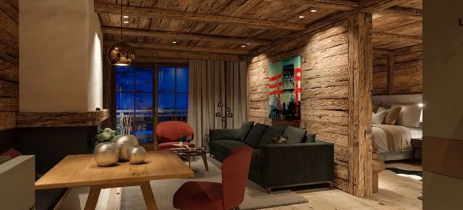 Family Suite, Balcony, Mountain View, Fireplace