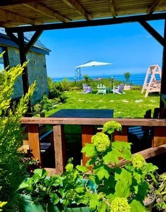 Dağ Evi 1+1, Deniz ve Dağ Manzaralı, Şömineli