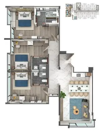 3-Bedroom Exclusive Suite
