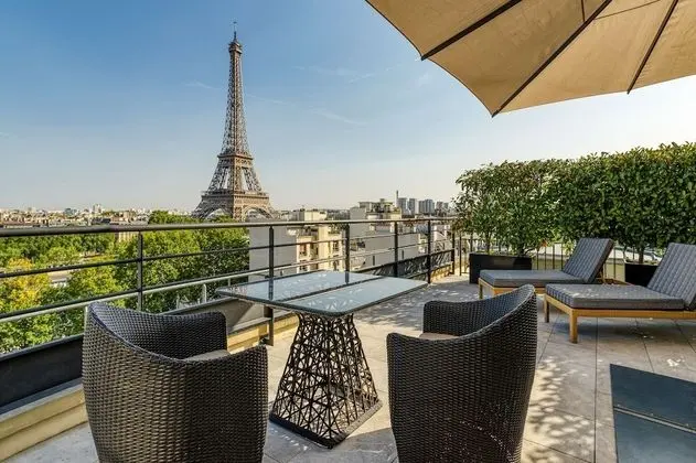 Oda, 1 En Büyük (King) Boy Yatak, Şehir Manzaralı (Terrace Eiffel View)