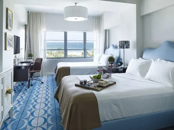 Çift ​​kişilik Partial Ocean View Two Double Beds