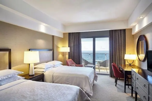 Deluxe Oda, 2 Çift Kişilik Yatak, Okyanusa Sıfır (Balcony)
