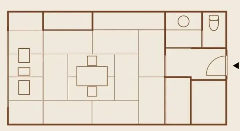 Traditional Oda, Ortak Banyo, Nehir Manzaralı (Japanese Standard Room w/ Shared Bath)