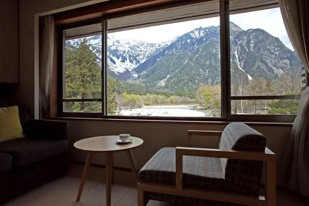 İki Ayrı Yataklı Oda (Hotaka Twin Mountain & River View)