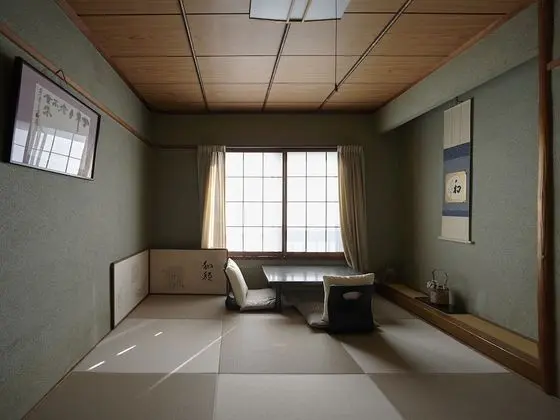 Traditional İki Ayrı Yataklı Oda, Ortak Banyo, Şehir Manzaralı (Japanese-Style)