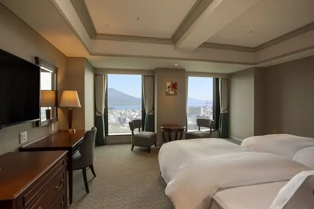 Grand İki Ayrı Yataklı Oda, Sigara İçilmez (Mt. Sakurajima View, No Extra Bed)