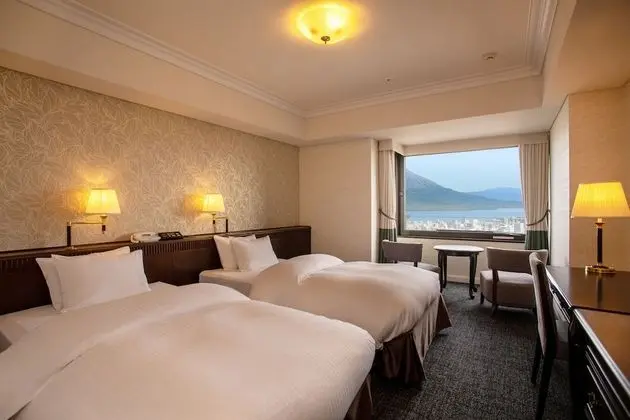 İki Ayrı Yataklı Oda, Sigara İçilmez (Sakurajima View, No Extra Bed)