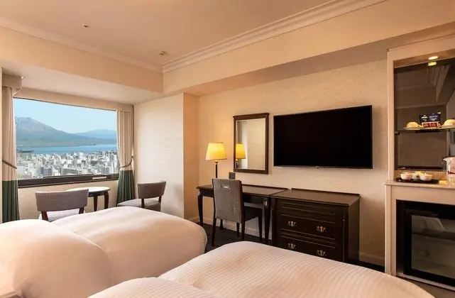 İki Ayrı Yataklı Oda, Sigara İçilmez (Sakurajima View, No Extra Bed)