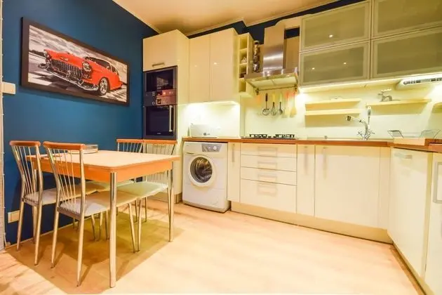 Basic Apart Daire, 1 Çift Kişilik Yatak ve Çekyat, Mutfak
