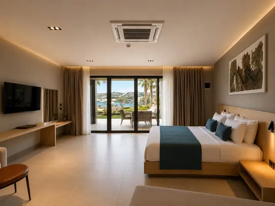 Standart Geniş Oda,Deniz ve Bahçe Manzaralı,Teraslı