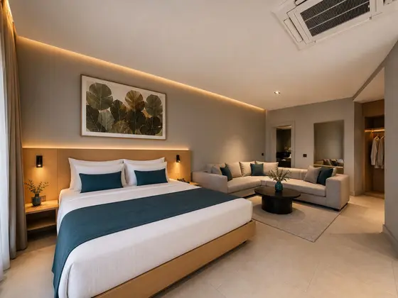 Standart Geniş Oda,Deniz ve Bahçe Manzaralı,Teraslı
