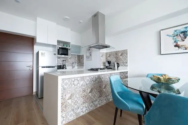 Design Apart Daire, 1 Yatak Odası, Mutfak, Okyanus Manzaralı