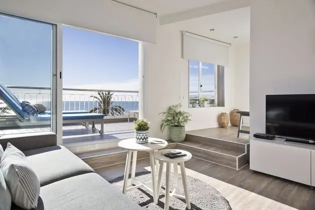 Panoramic Çatı Katı Süiti (Penthouse), 2 Yatak Odası, Deniz Manzaralı (Paseo de la Ribera 44)
