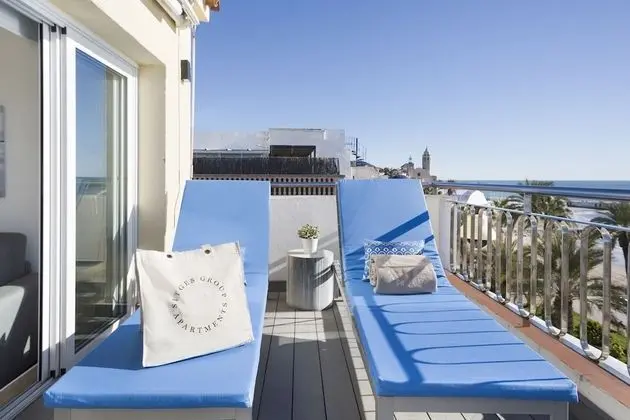 Panoramic Çatı Katı Süiti (Penthouse), 2 Yatak Odası, Deniz Manzaralı (Paseo de la Ribera 44)