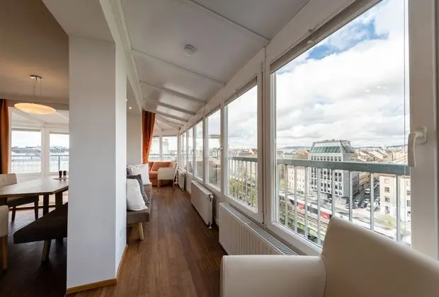 Panoramic Çatı Katı Süiti (Penthouse), 2 Yatak Odası, Veranda, Şehir Manzaralı
