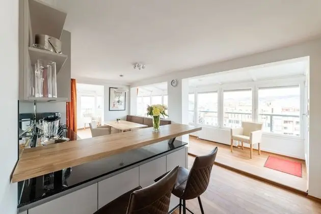 Panoramic Çatı Katı Süiti (Penthouse), 2 Yatak Odası, Veranda, Şehir Manzaralı