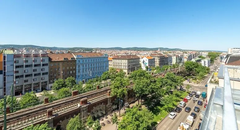 Panoramic Çatı Katı Süiti (Penthouse), 2 Yatak Odası, Veranda, Şehir Manzaralı