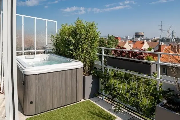 Panoramic Apart Daire, Teras (Sauna, Whirlpool)