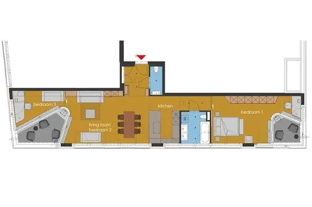 City View, Rooftop Apartment with Sauna