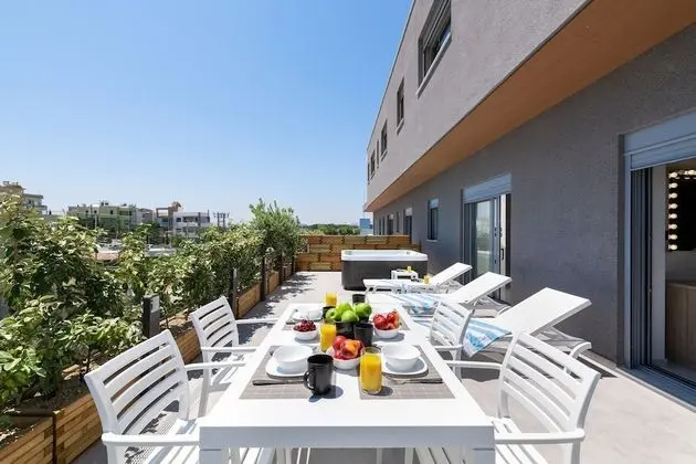 Luxury Süit, 2 Yatak Odası, Sıcak Su Küveti, Okyanus Manzaralı